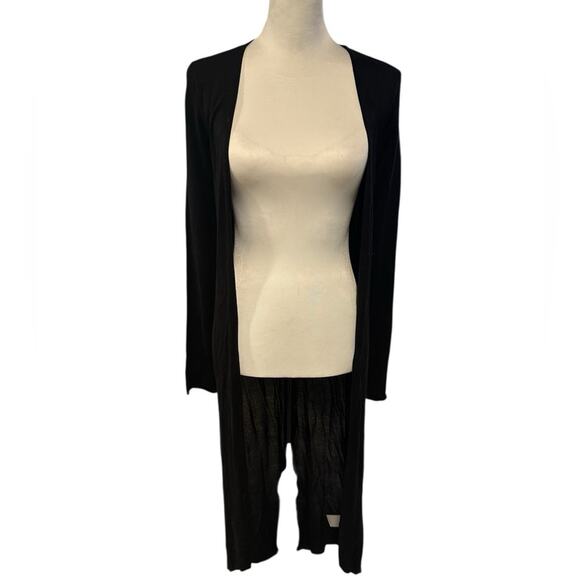 Express Sweaters - Express Black Cardigan Long Size Small